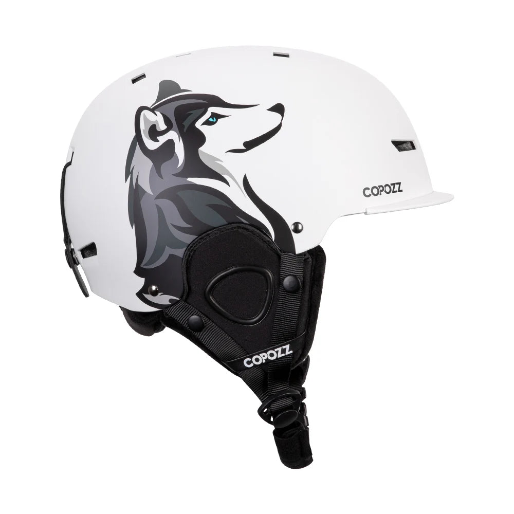 COPOZZ New Ski helmet Cartoons Half-covered Anti-impact Safety
