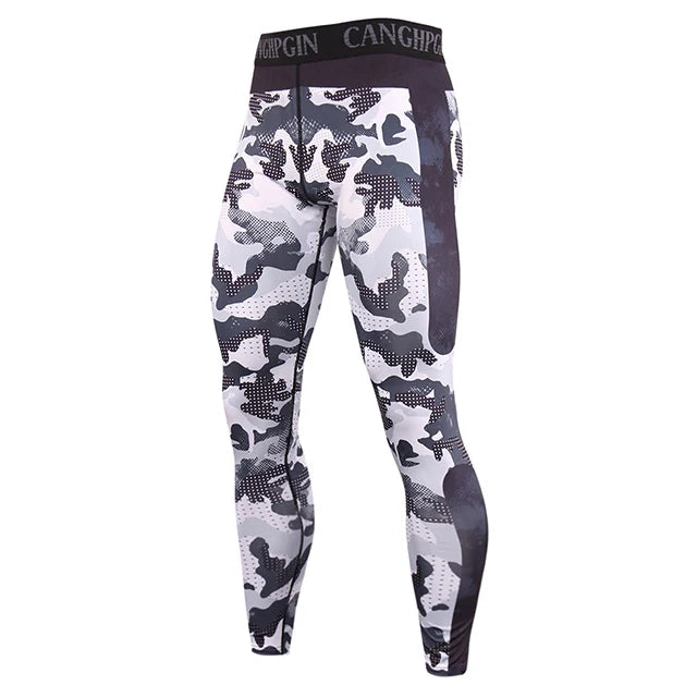 Men's Quick-Dry Compression Running Tights, image 32 of 35