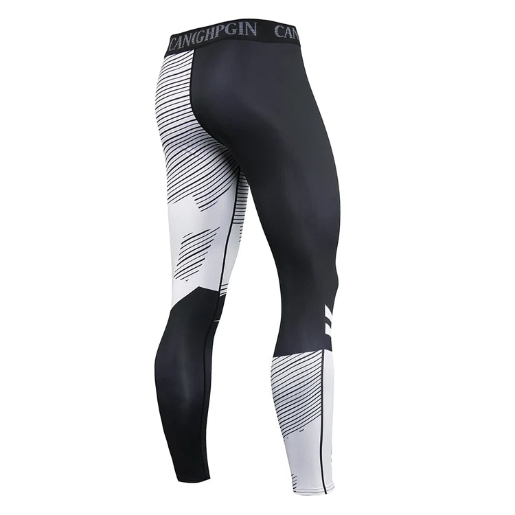 2021 Quick Dry Compression Running Tights Men Joggings