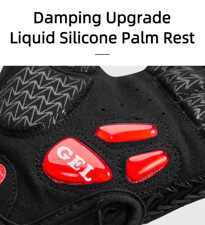 ROCKBROS Cycling Gloves Half Finger Shockproof Wear Resistant