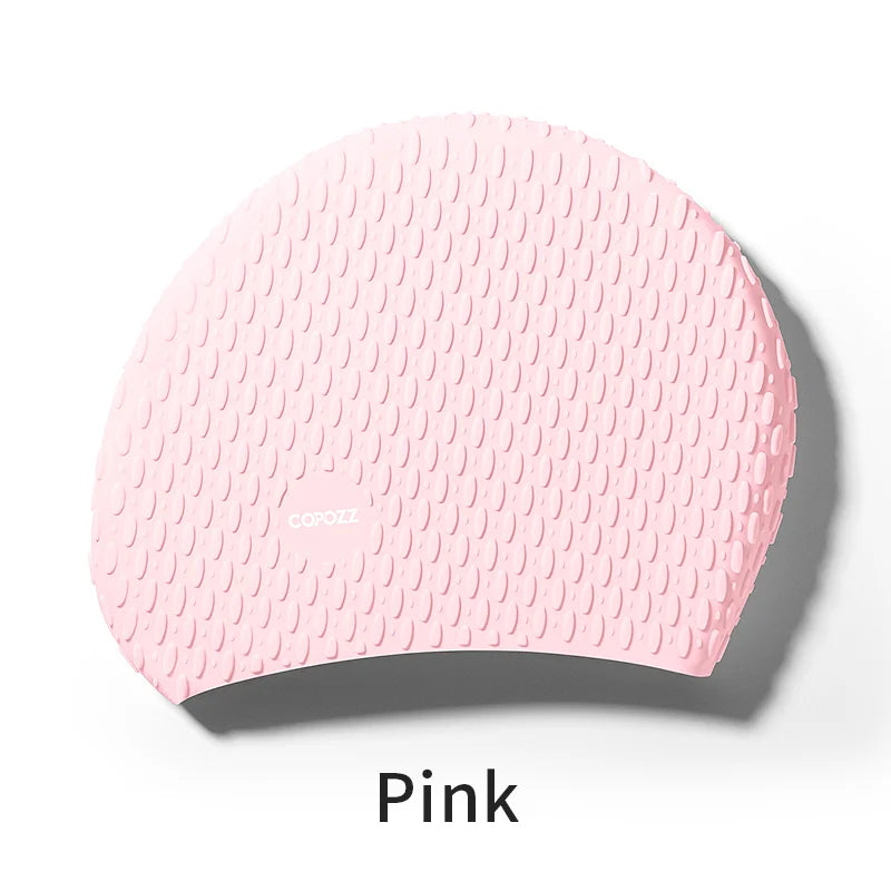 COPOZZ Men's Large Silicone Swimming Cap, image 24 of 24