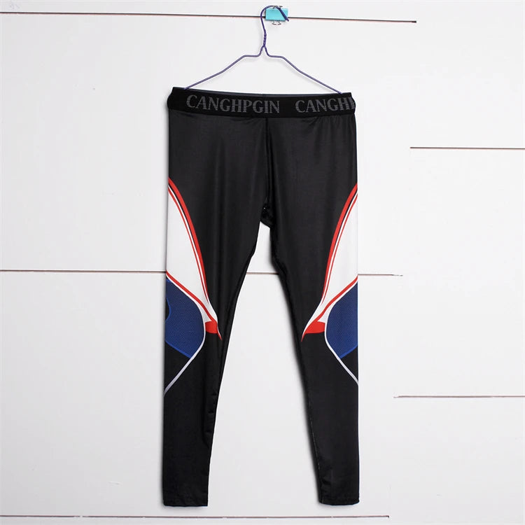 Men's Quick-Dry Compression Running Tights, image 23 of 35