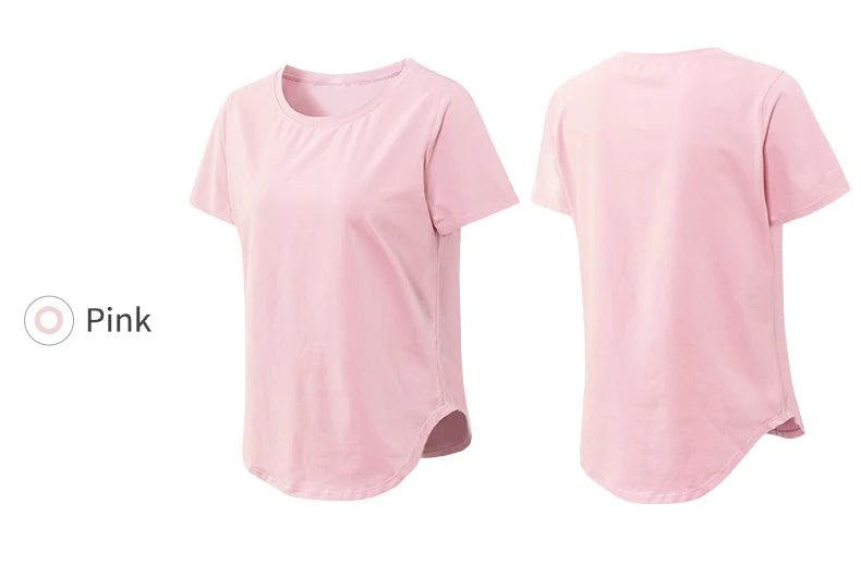 Women's Short-Sleeve Quick-Dry Yoga T-Shirt, image 24 of 28