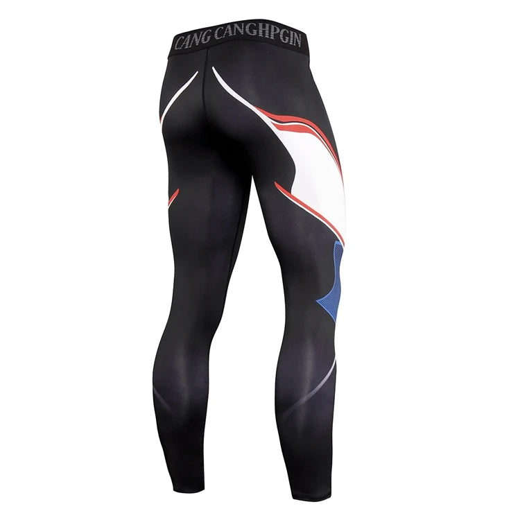 Men's Quick-Dry Compression Running Tights