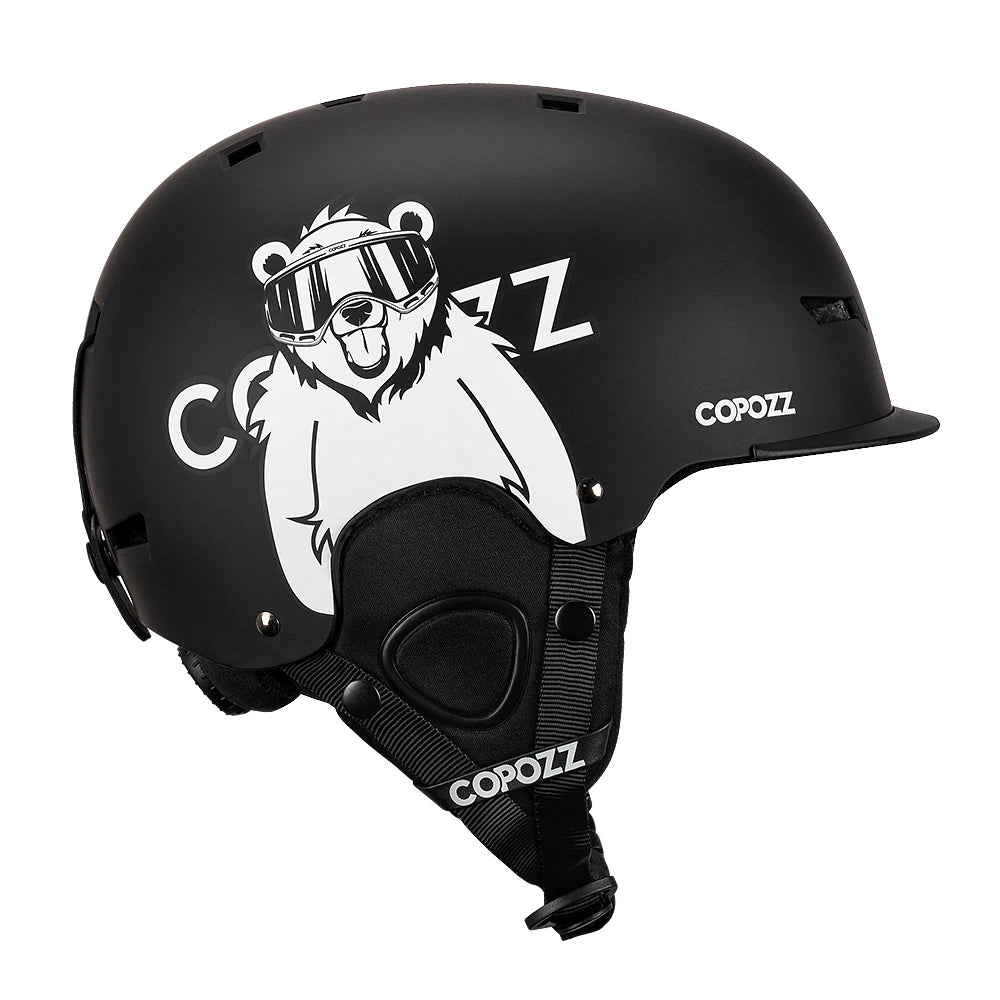 COPOZZ New Ski helmet Cartoons Half-covered Anti-impact Safety