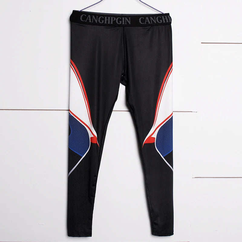 Men's Quick-Dry Compression Running Tights, image 4 of 35