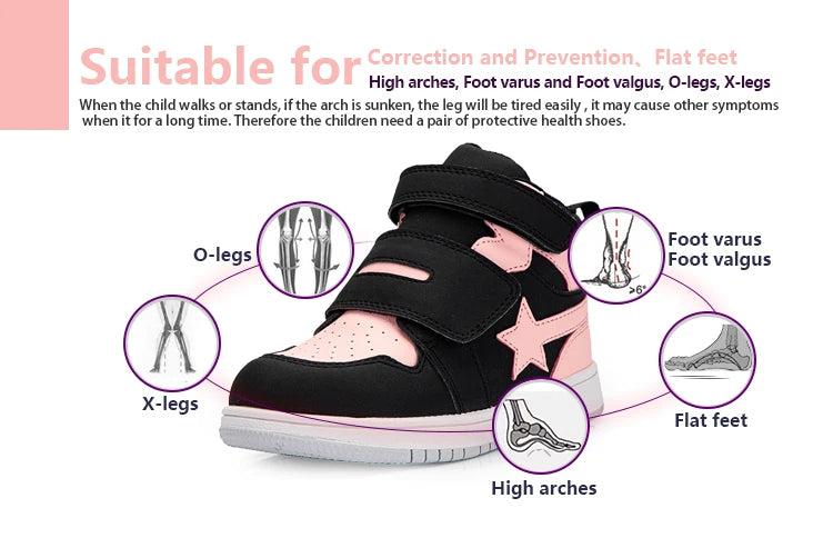 Kids Sneakers Children Orthopedic Shoes, Tip Toe Walking
