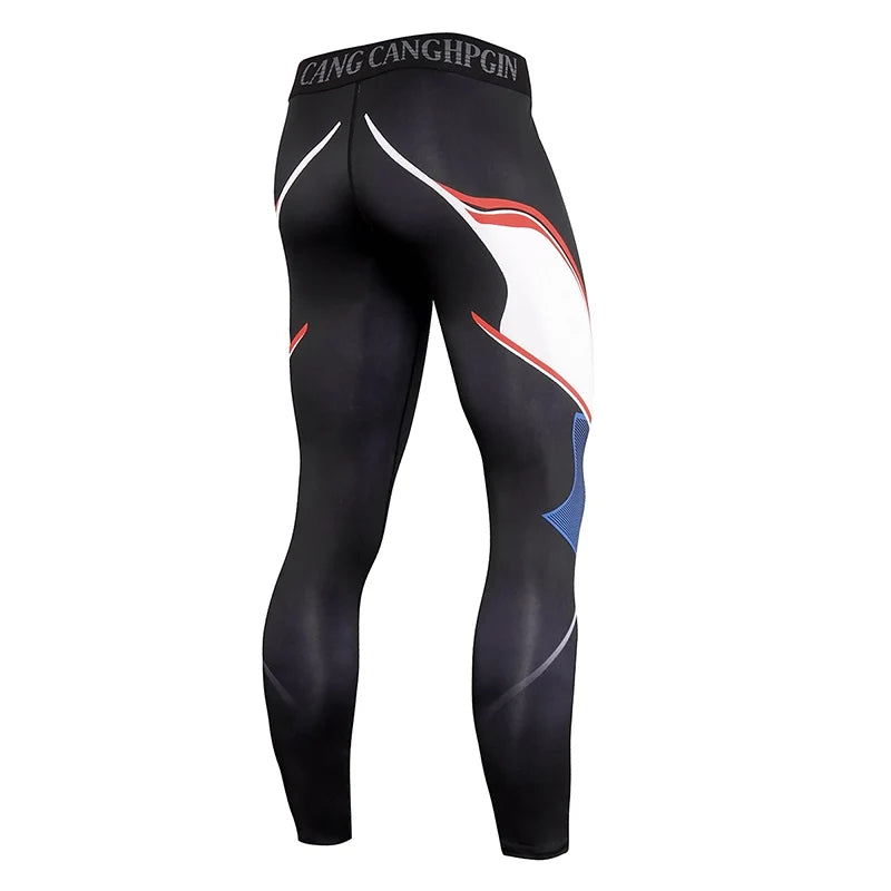 2021 Quick Dry Compression Running Tights Men Joggings