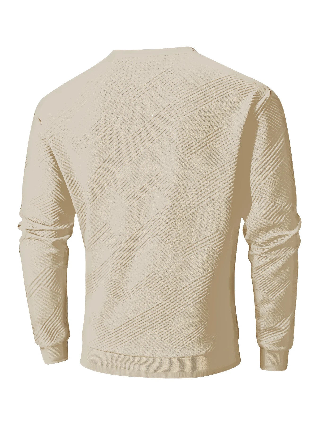Men's Crew Neck Sweatshirts Spring Autumn Warm Basic