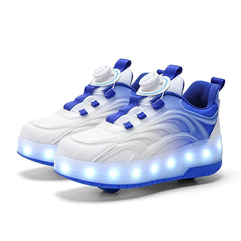 Kids' Light-Up Two-Wheel Roller Shoes