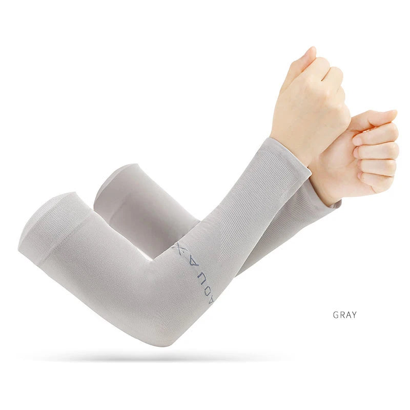 Anti-UV Arm Covers Men Women Cycling Fingerless Gloves