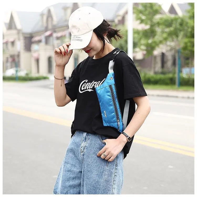 Casual Men Waist Bag Nylon Chest Pack Women