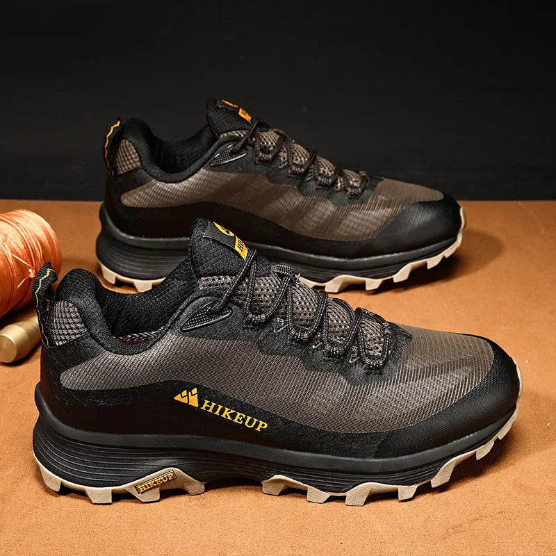 HIKEUP Outdoor Running Shoes Men Women Anti-skid Hiking