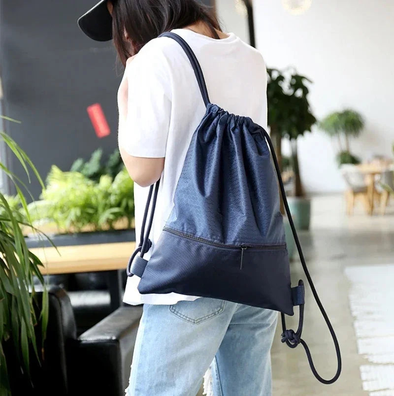 Outdoor Sport Gym Drawstring Bag Thick Rope Basketball