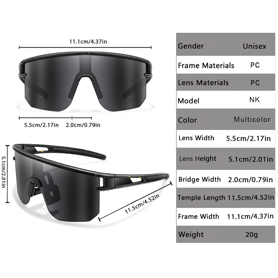 Kids' Flexible Cycling Sunglasses, Ages 3-8