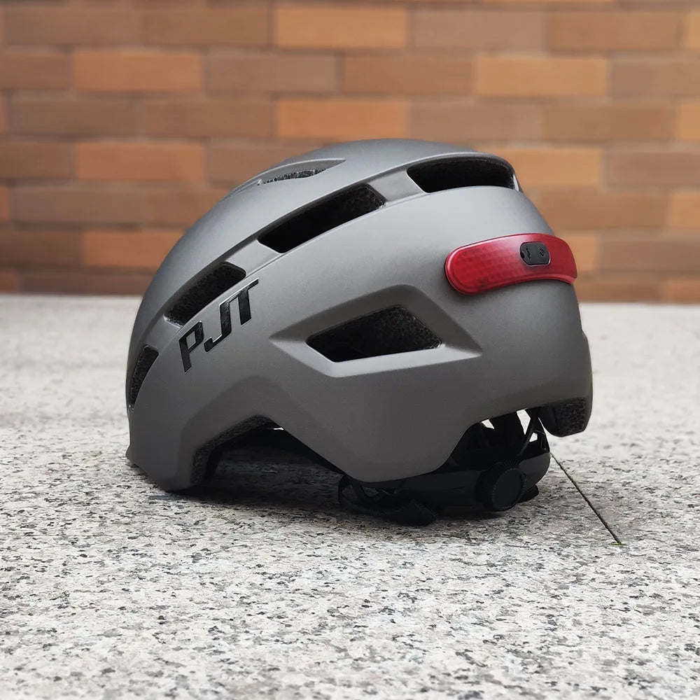 PJT In-Mould Bike Helmet with USB Rear Light, image 10 of 18