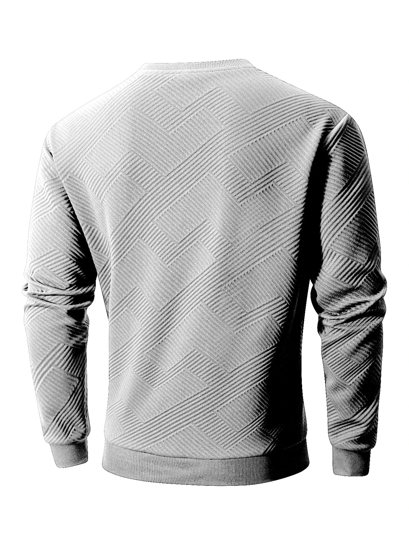 Men's Crew Neck Sweatshirts Spring Autumn Warm Basic