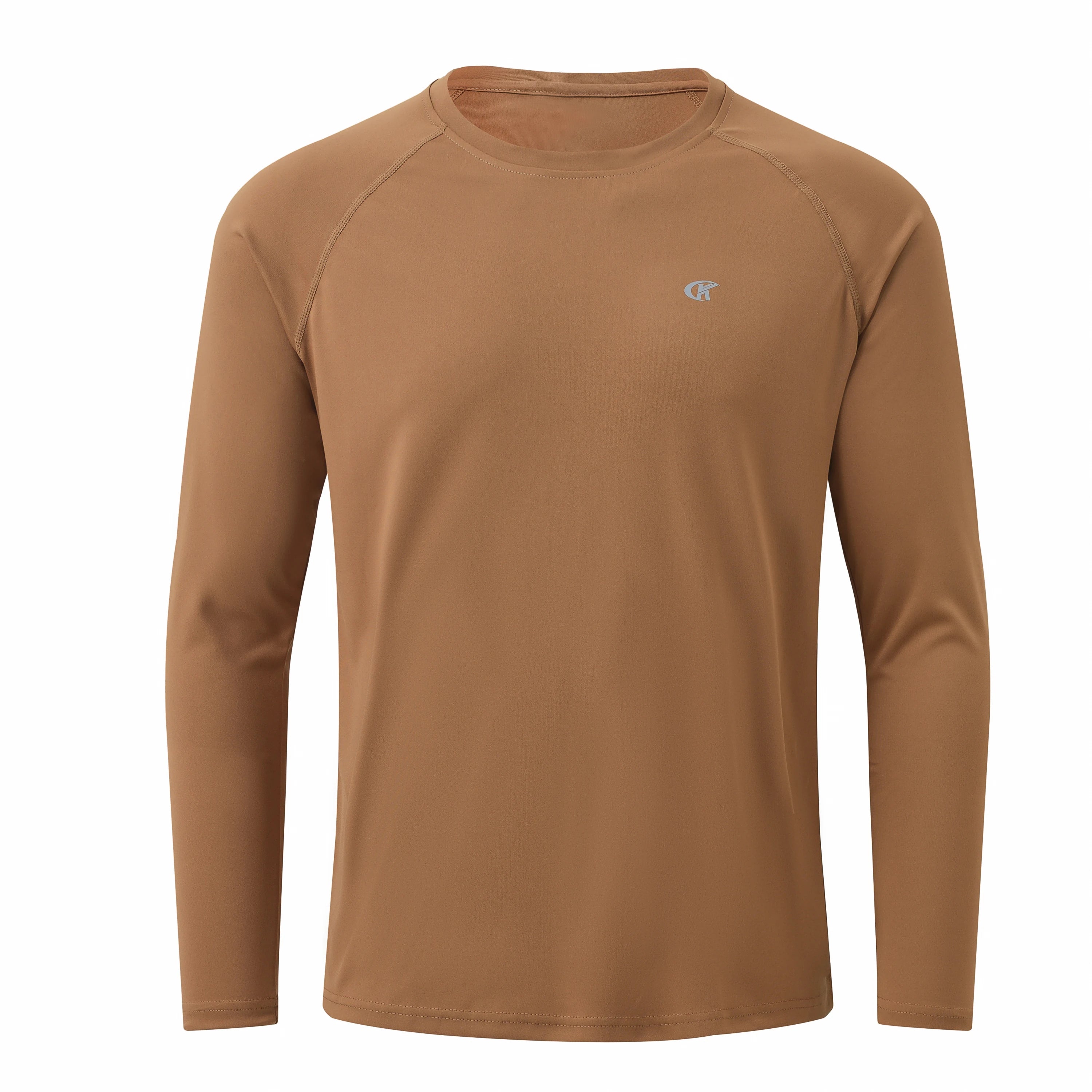 Men UPF 50+ Long Sleeve T-Shirt, Rash Guard