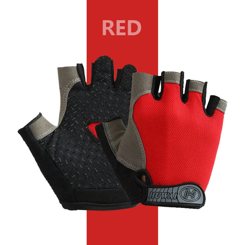 Unisex Half-Finger Anti-Slip Gym Gloves