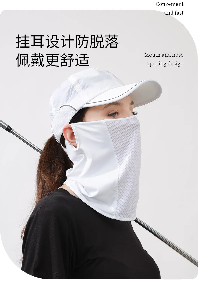Unisex Ear-Loop Summer Face and Neck Cover