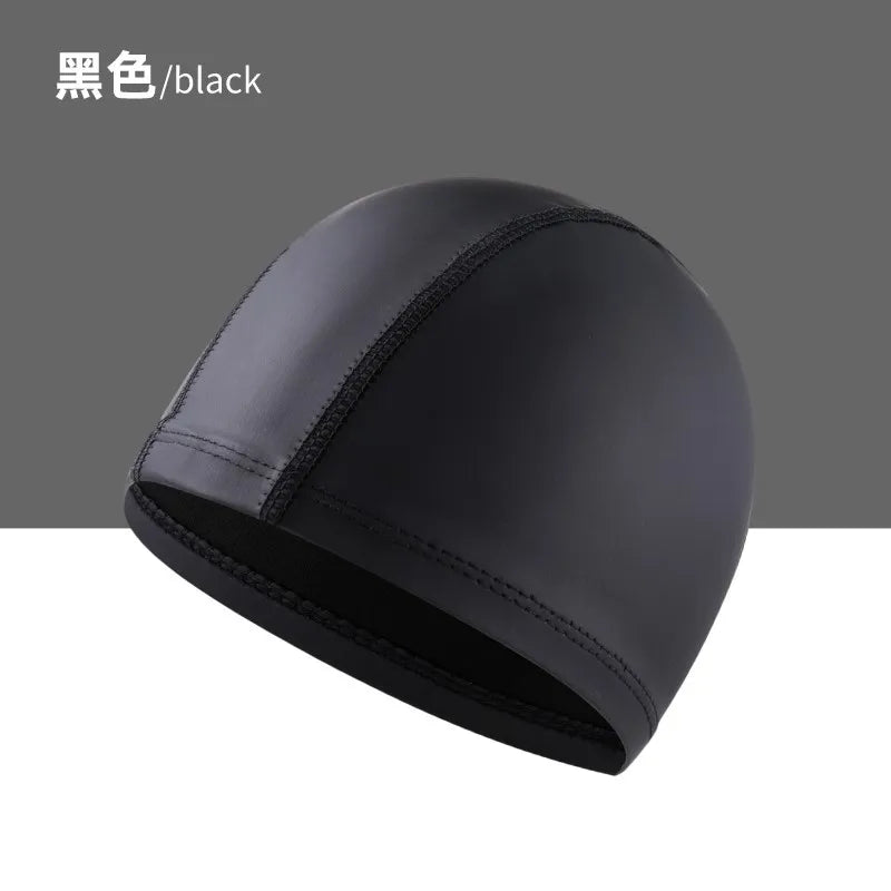PU Coated Swimming Cap Unisex Comfortable Summer Swimming