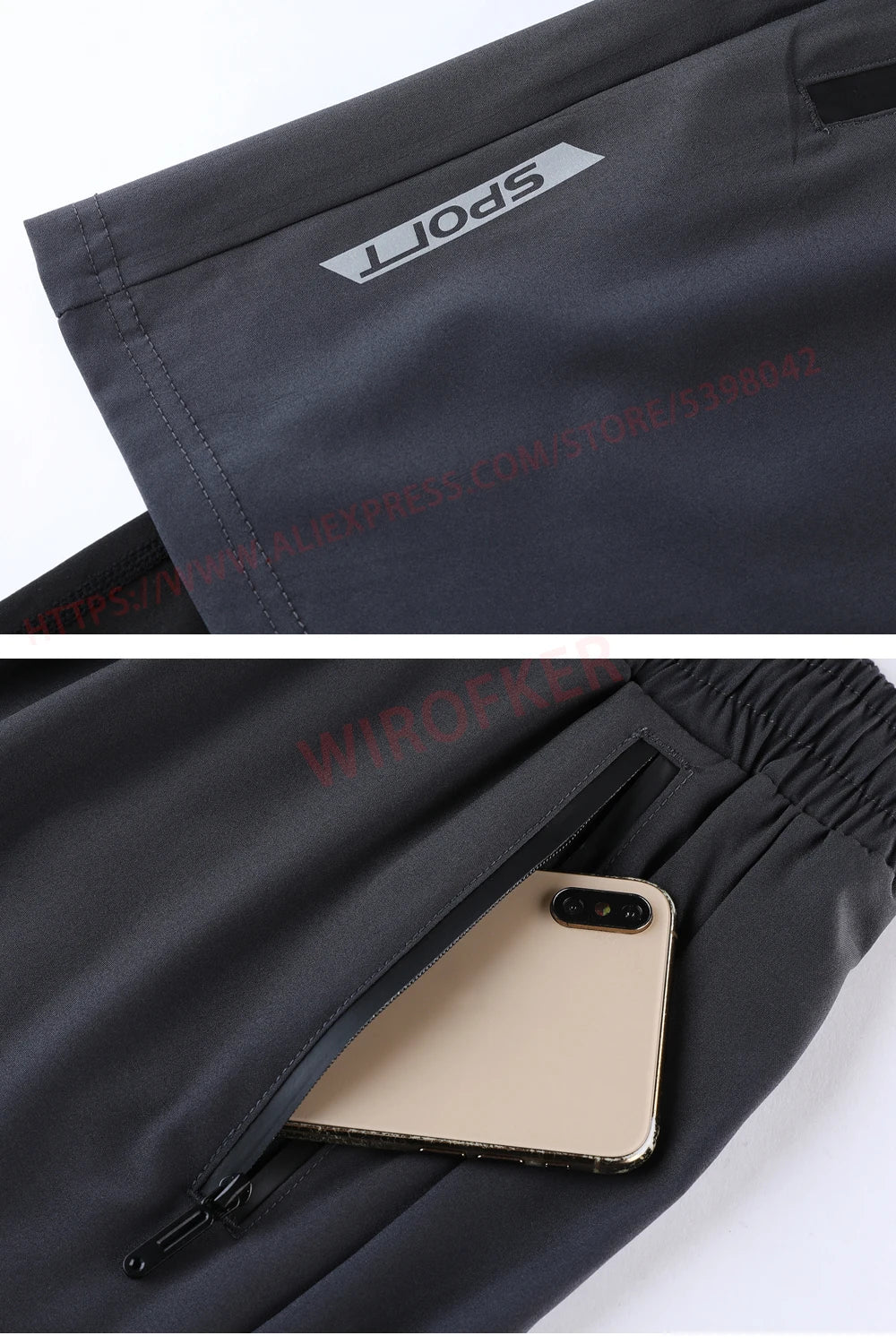 Men's 2-in-1 Double-Layer Running Trousers, image 17 of 20