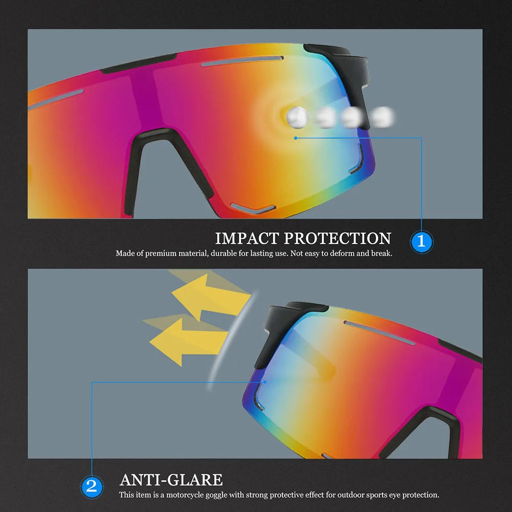 Polarized Cycling Sunglasses UV Protection Windproof Glasses Men