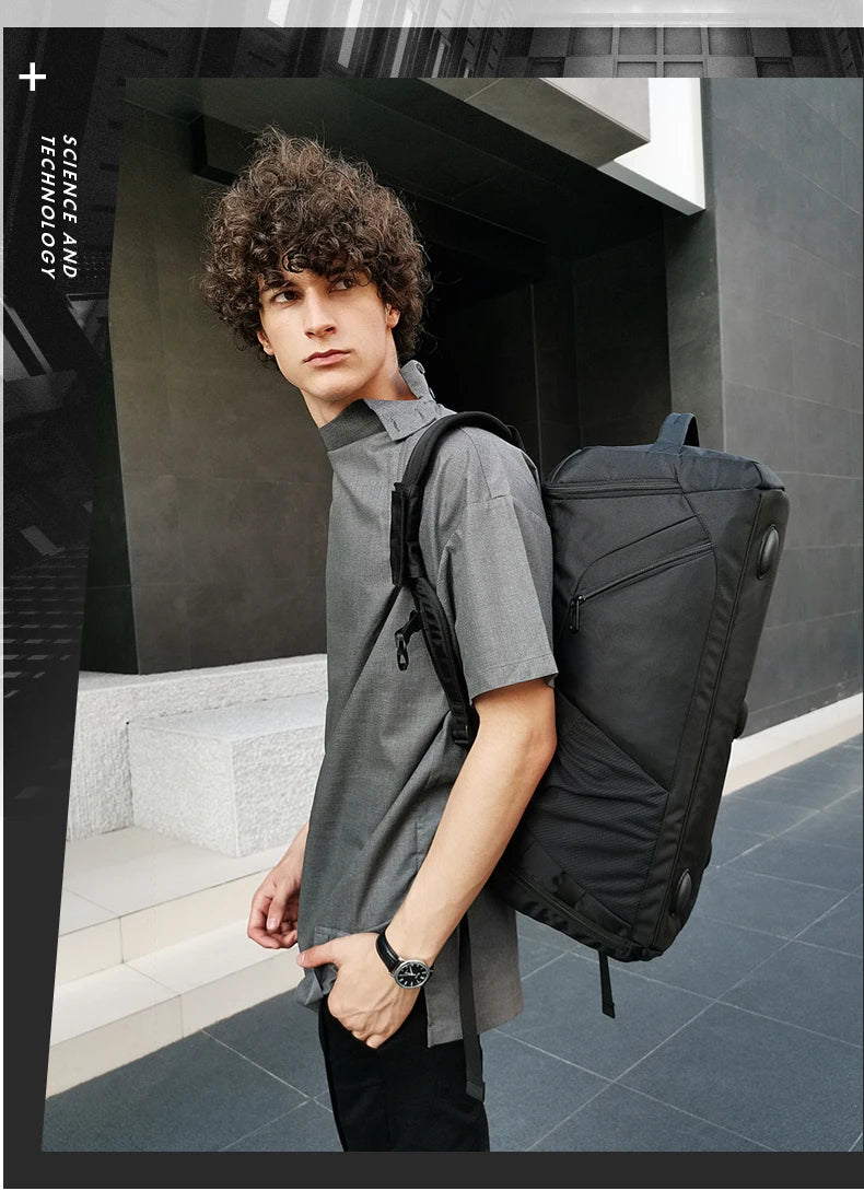 BANGE Men's Large Multi-Compartment Gym Bag, image 11 of 12