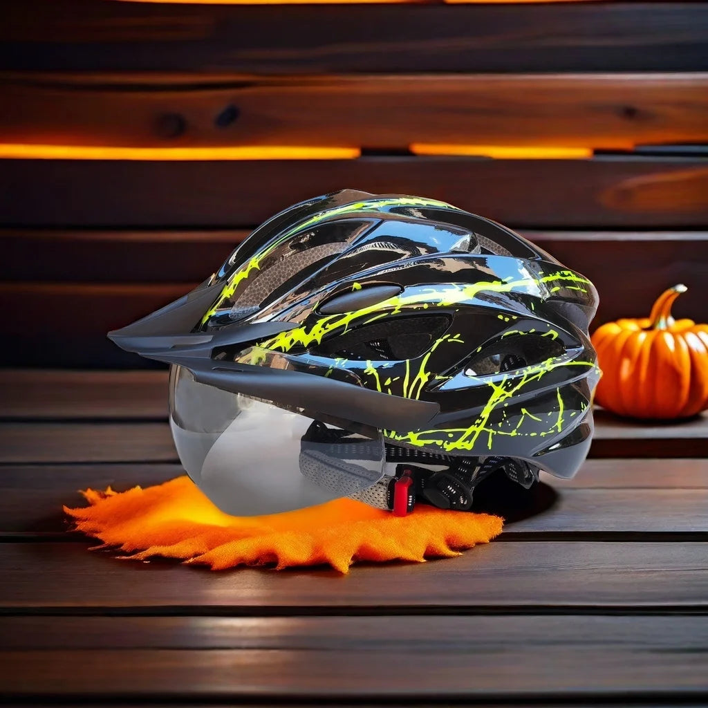 Lightweight Cycling Helmet with Goggles, image 9 of 18