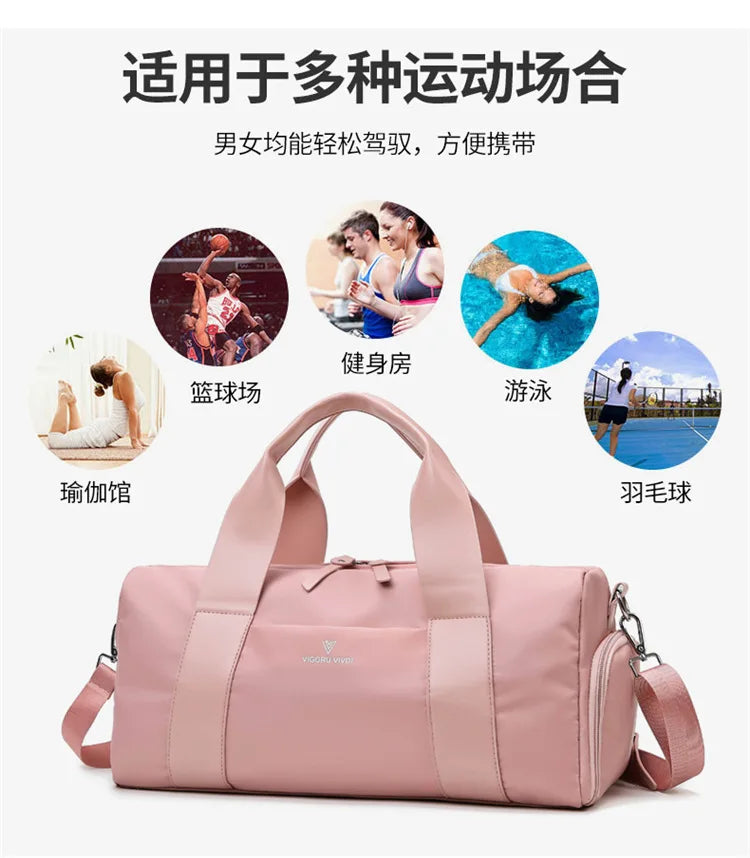Women's Gym Bag with Separate Shoe Compartment, image 11 of 47