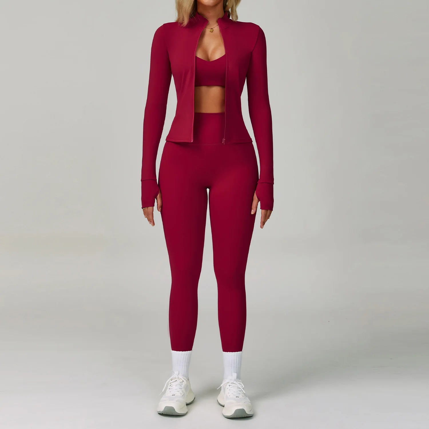 2 Piece Yoga Clothes Women Sport Set Tracksuit