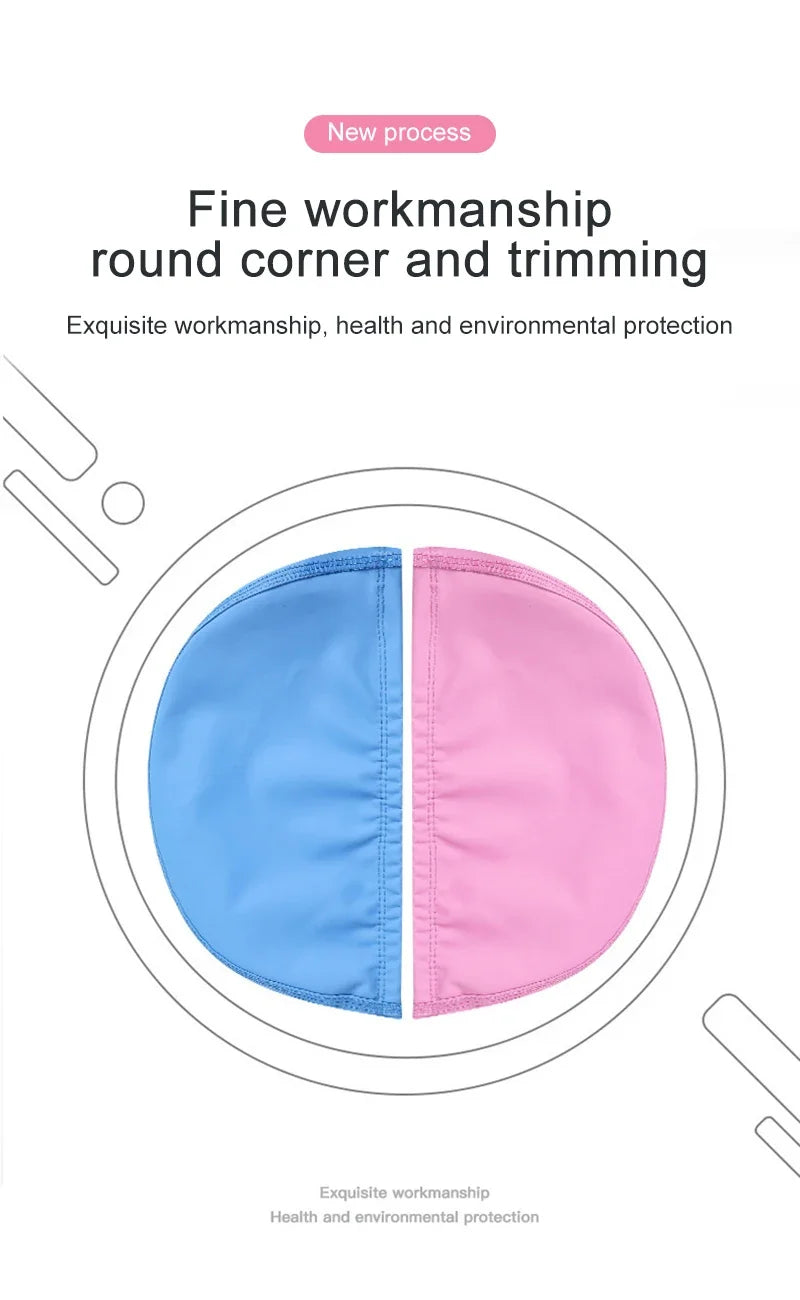 PU Coated Swimming Cap Unisex Comfortable Summer Swimming