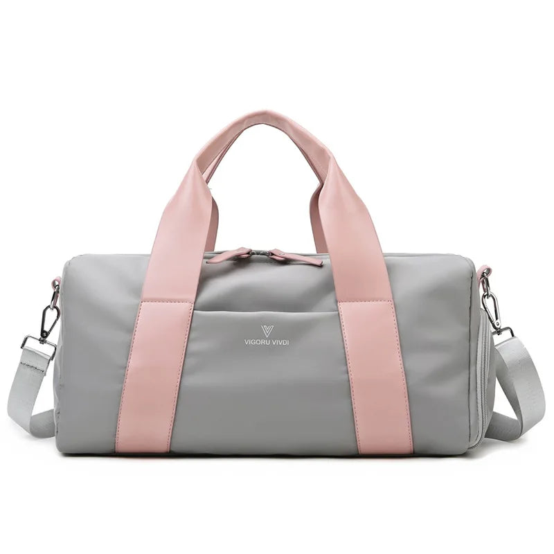 Women's Gym Bag with Separate Shoe Compartment