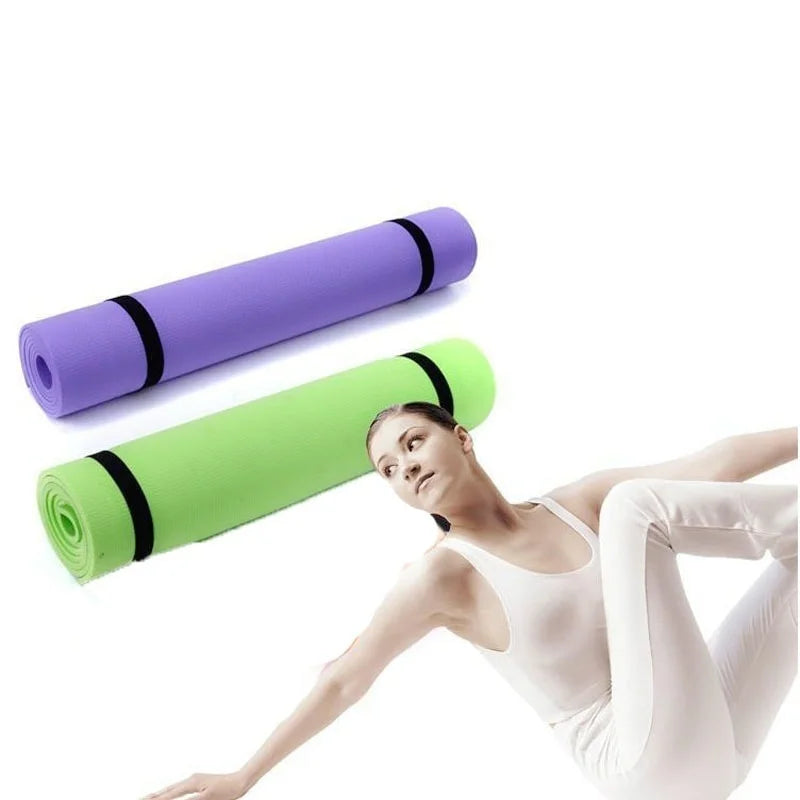 Non-Slip Yoga Mat, 4mm Thick, 173 x 61cm, image 15 of 16
