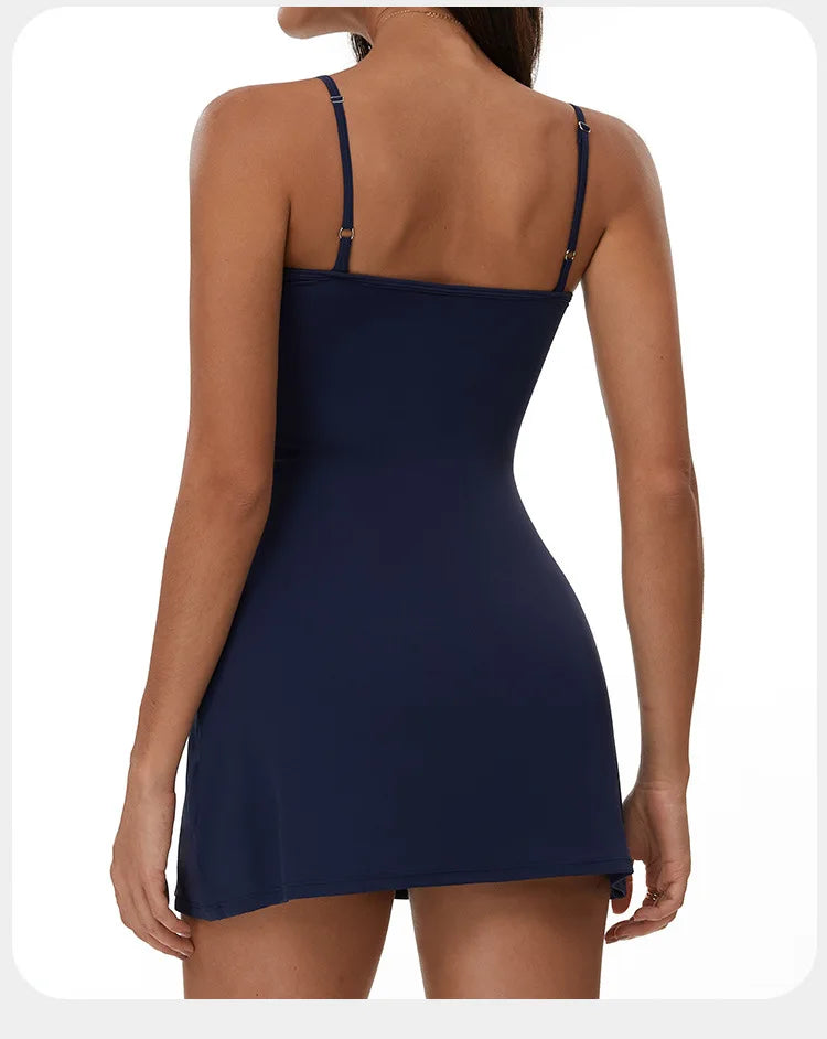 Women's One-Piece Skirted Yoga Bodysuit, image 11 of 15