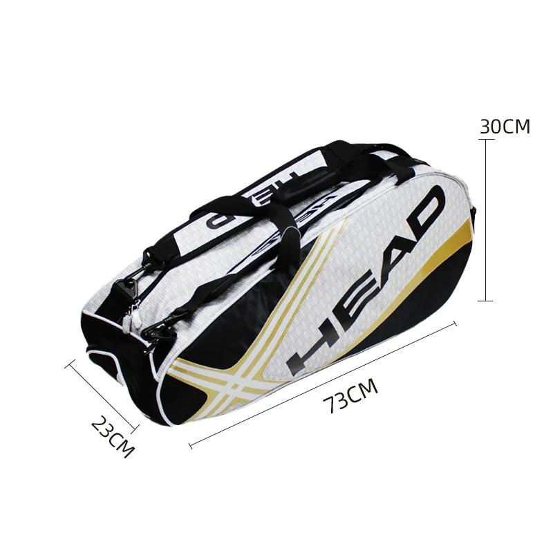 HEAD Tennis Rackets Bag Large Capacity 3-6 Pieces