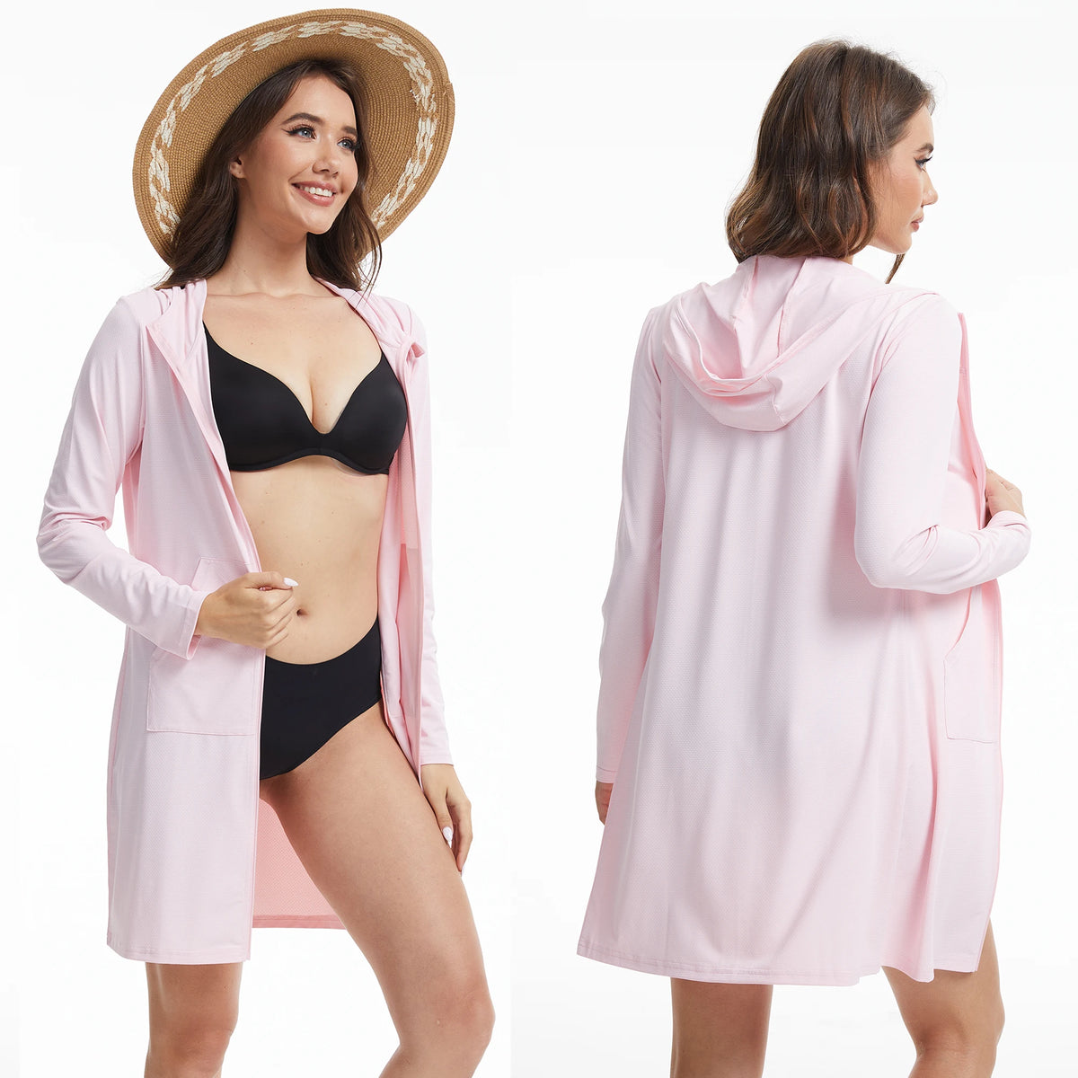 Women's Quick-Dry Hooded Beach Cover-Up, image 4 of 20