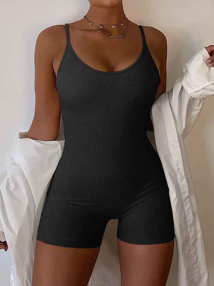 Women's Seamless High-Waist Yoga Jumpsuit, image 10 of 17