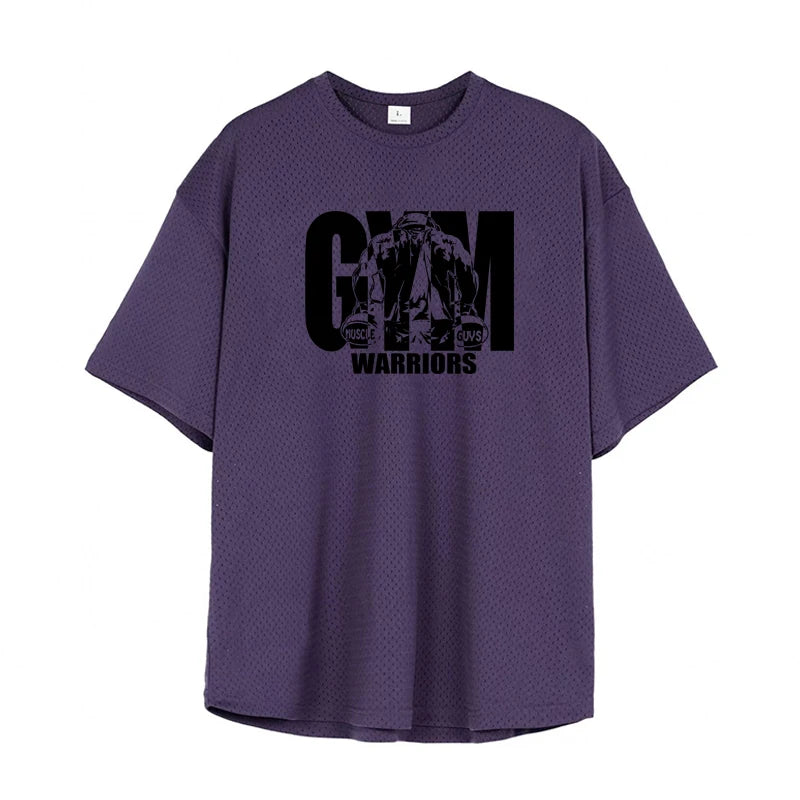 Men's Oversized Drop-Shoulder Gym T-Shirt
