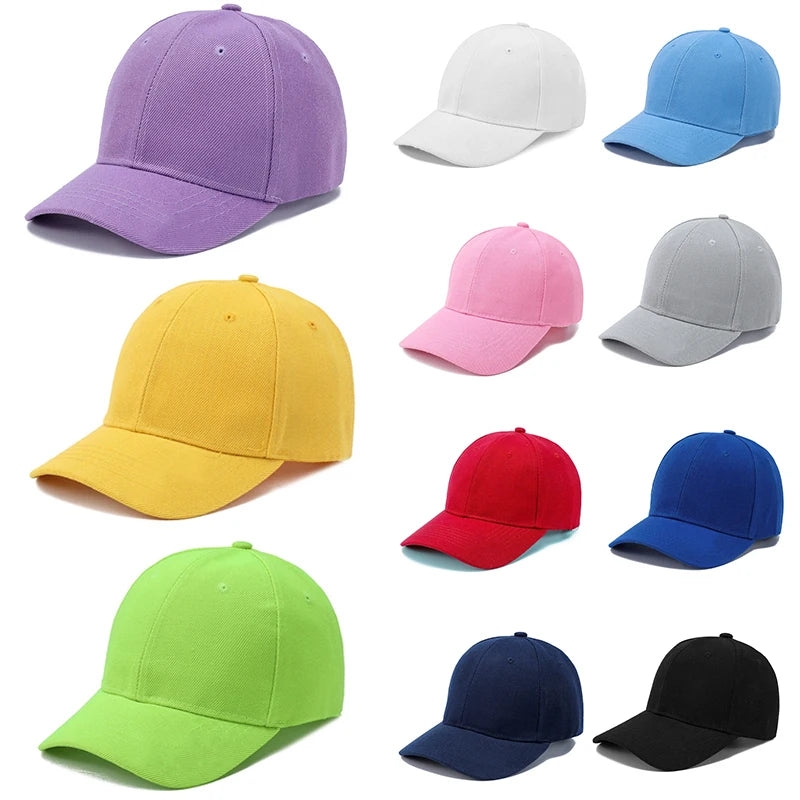 Fashion Candy Color Kids Baseball Cap Sun Protection