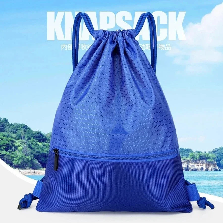Outdoor Sport Gym Drawstring Bag Thick Rope Basketball