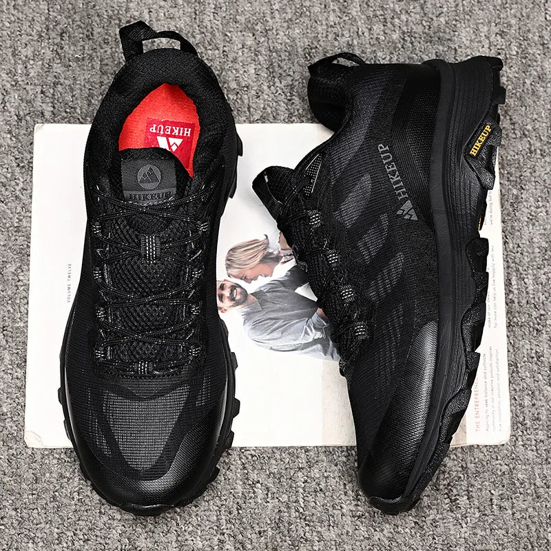 HIKEUP Outdoor Running Shoes Men Women Anti-skid Hiking
