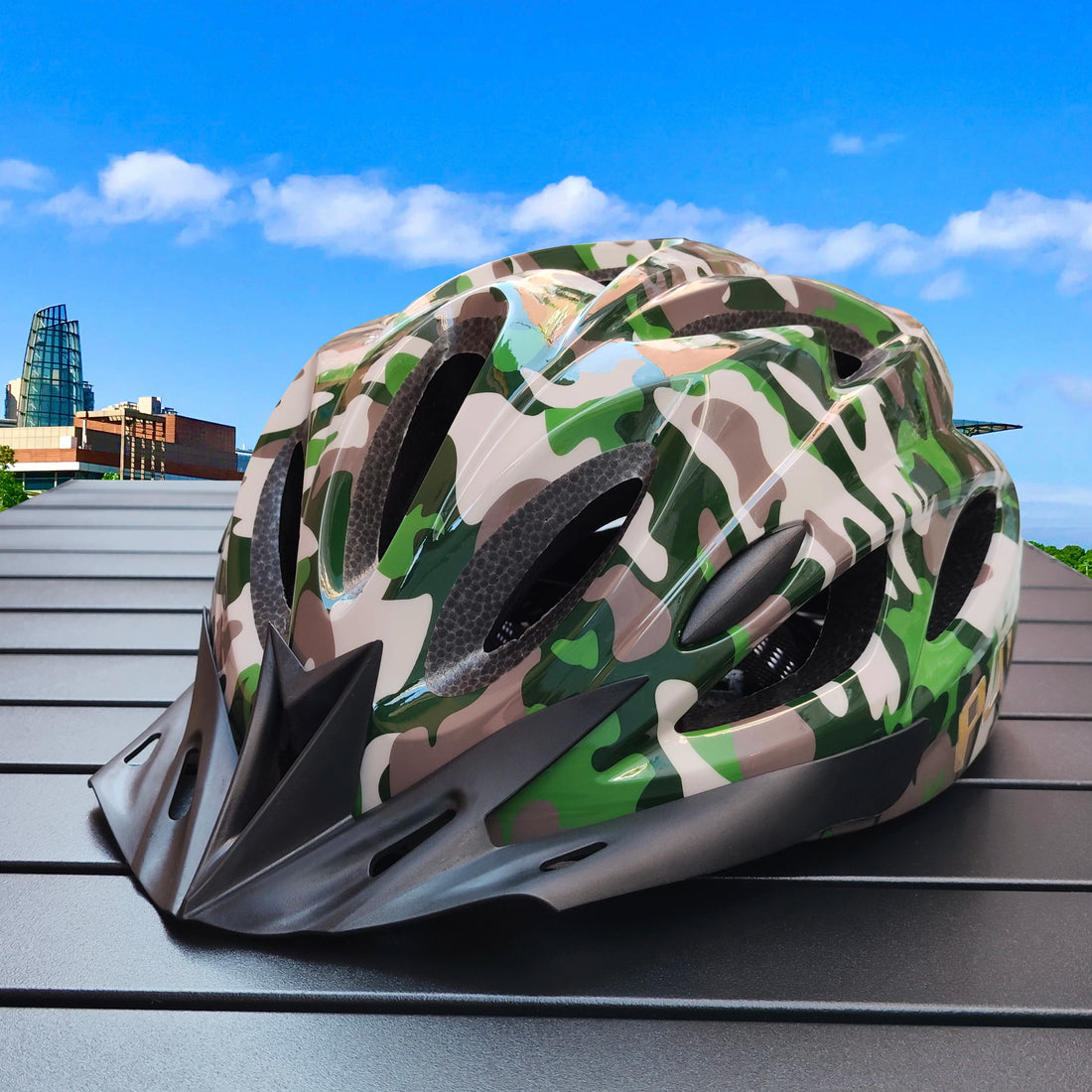 PMT Vented Bike Helmet, Adjustable 56-62cm