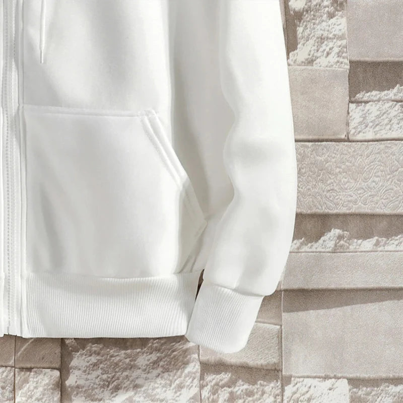 Men's Full-Zip Hoodie with Brushed Lining