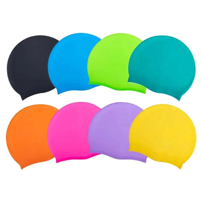 Swimming Cap Silicone Waterproof Swim Hat Men Women