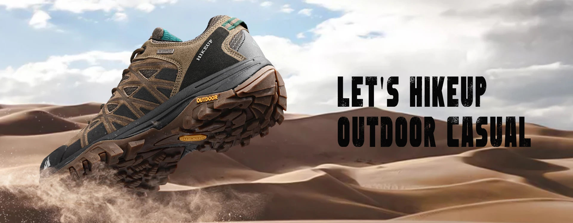 HIKEUP New Arrival Mens Hiking Shoes Breathable Lace