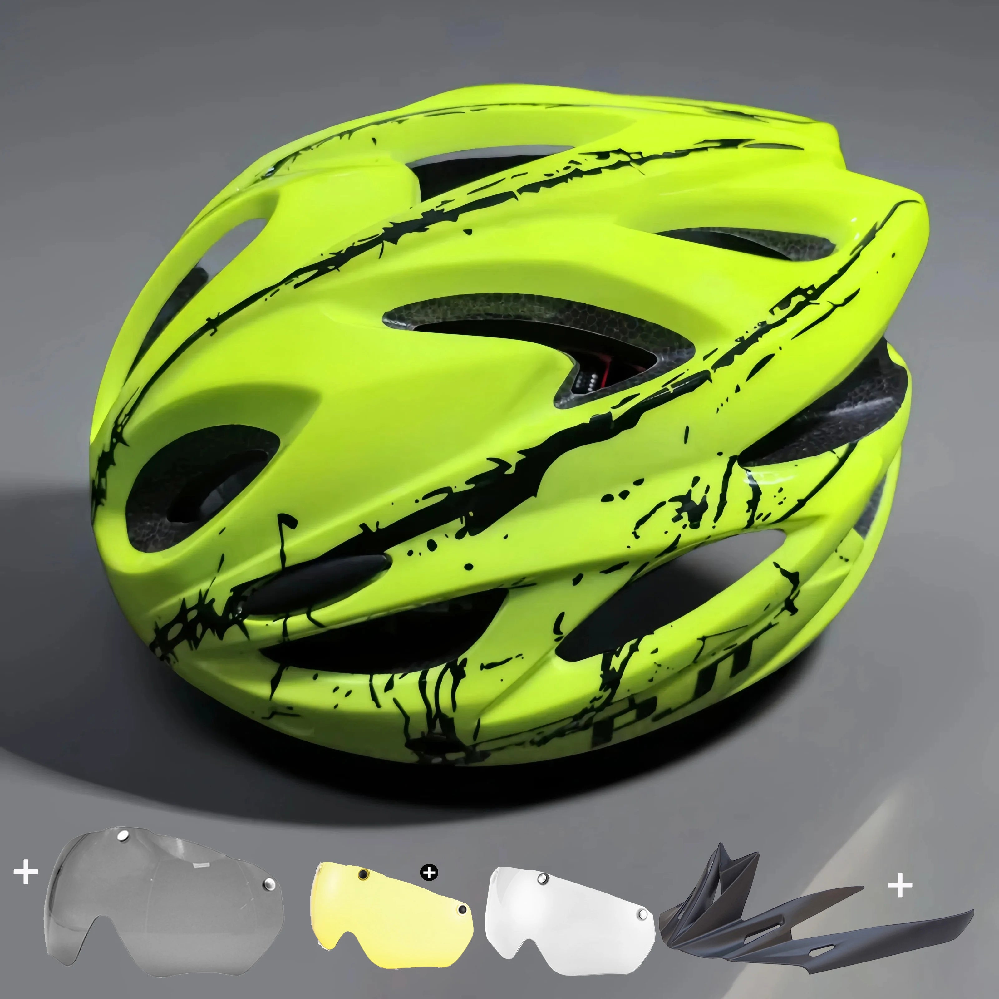 PJT Lightweight Breathable Goggles Bicycle Helmet 4 1