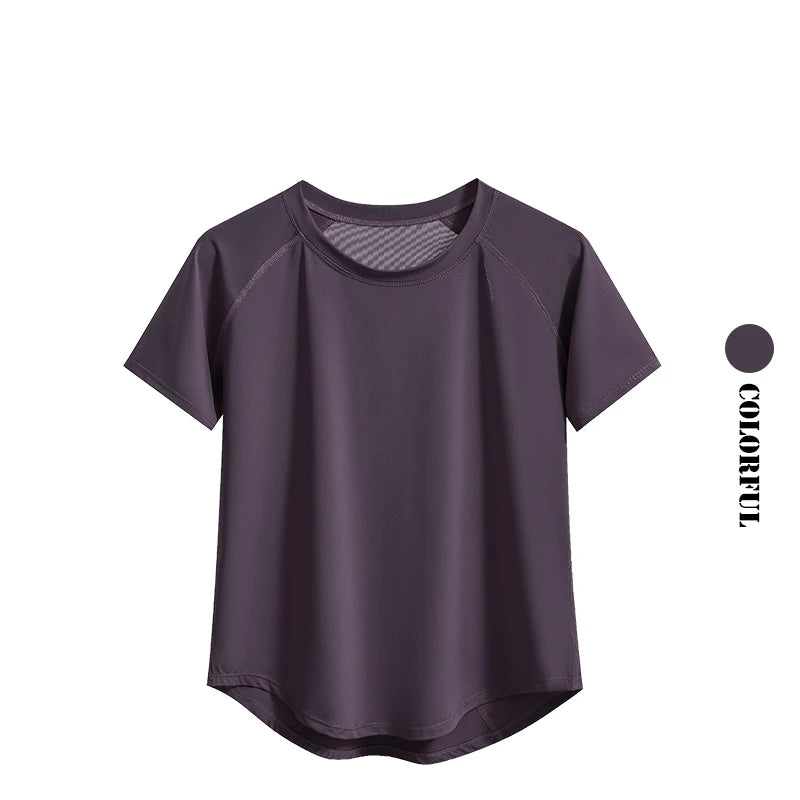 DRUR Yoga Tops Sportswear Woman Gym Shirts Breathable
