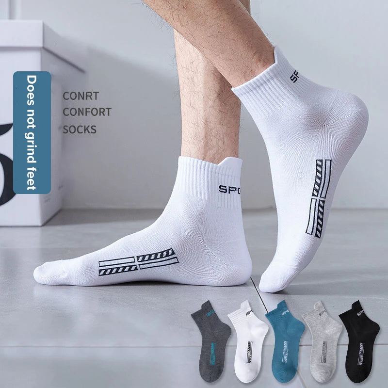 10/20Pairs High Quality Men's Socks Casual Breathable Cotton
