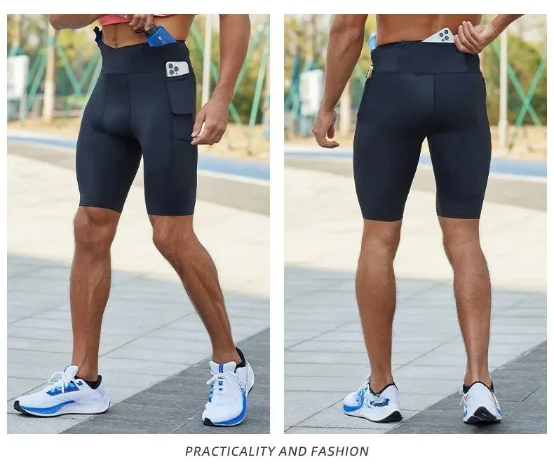 Men's and Women's Compression Running Shorts, image 27 of 48